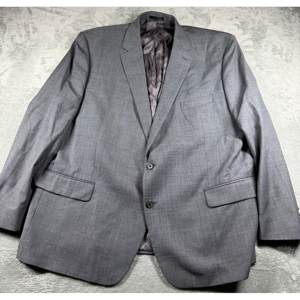Lauren Ralph Lauren Blazer Men's 50R Gray Wool Blend Two Button Suit Jacket
